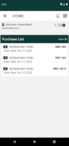 Android application Nepal Army Canteen Store(NACS) screenshort