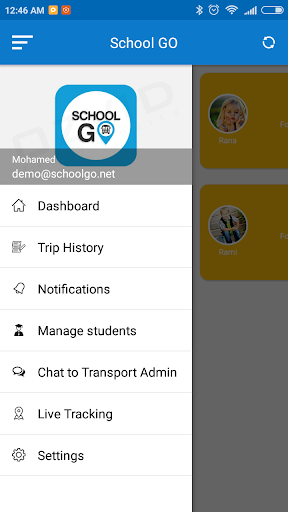 SchoolGo Parent Screen 2