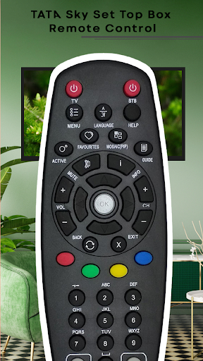 Remote Control for TATA Sky Screen 3