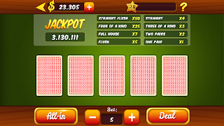 Video Poker Jacks or Better HD - Screenshot 1