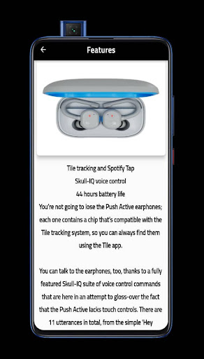 Android application Skullcandy Push Active Guide screenshort