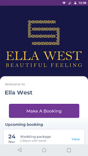 Android application Ella West screenshort
