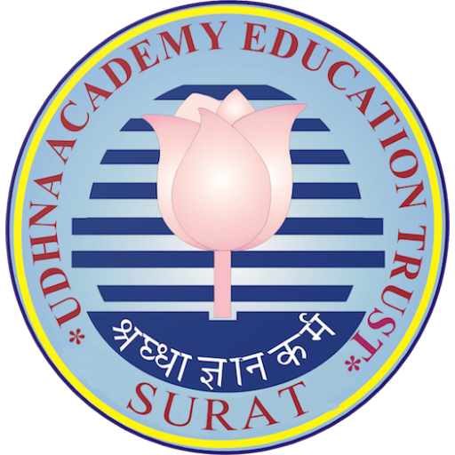 Udhna College logo