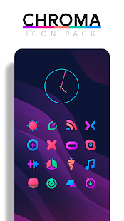 Chroma - Icon Pack Captura de pantalla