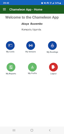 Chameleon App Screen 2