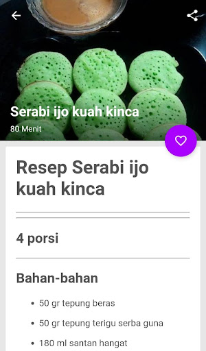 Resep Kue Serabi Istimewa