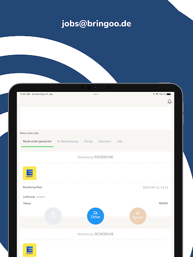 Bringoo - Picker & Rider Screen 3