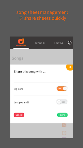 songanize Screen 3