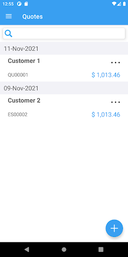 Android application Job Quote Maker, Invoice plus screenshort