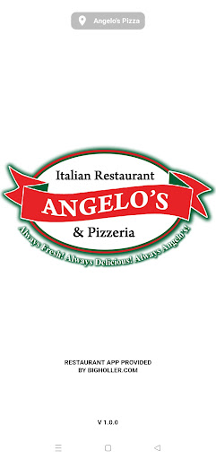 Android application Angelo's Pizza screenshort