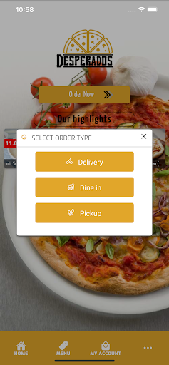 Desperados Pizzeria Screen 2
