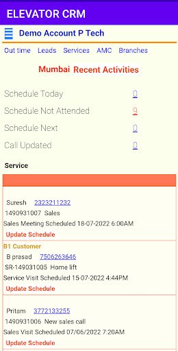 Elevator Service via QR Screen 2
