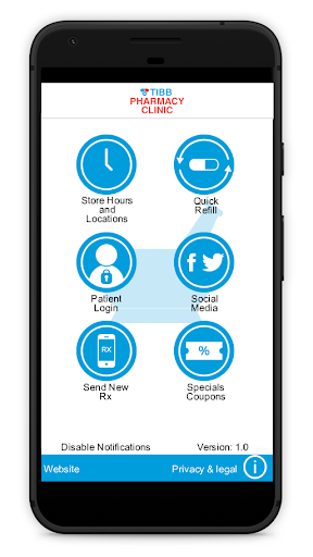 Android application Tibb Pharmacy Clinic screenshort