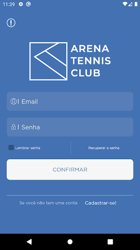 Android application Arena Tennis Club Peruibe screenshort