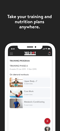 Red Dot Fitness Screen 3