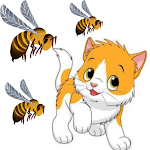 Cover Image of Download Bcat : Honey Bee and Cat Fight  APK