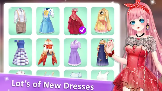Anime Queen Dress Up Game