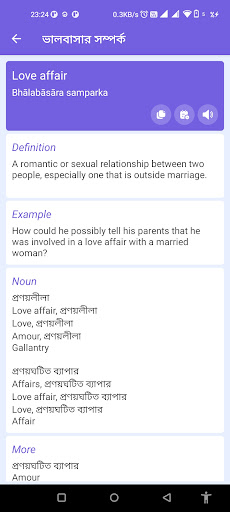English Bangla Dictionary Screen 3