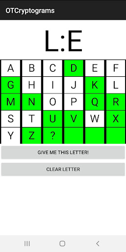 Android application OT Bible Cryptograms screenshort