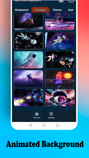 Astronaut Galaxy keyboard Screen 2