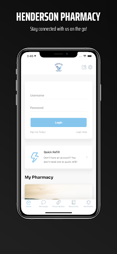Android application Henderson Pharmacy screenshort