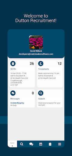 Android application Dutton Recruitment screenshort