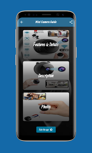 Android application Mini Camera Guide screenshort