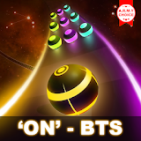 BTS Road Tiles: KPOP Colour Ball Dancing Road Run! icon