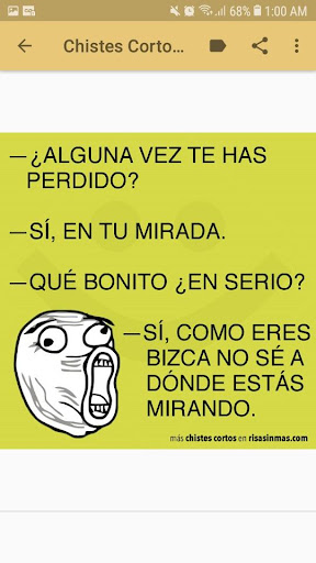 Android application Chistes cortos screenshort