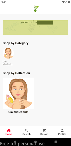 Android application M.oils screenshort