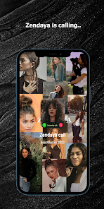 Captura de Pantalla 3 Zendaya fake video call & chat android