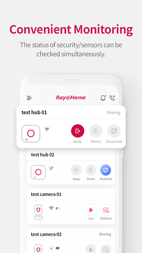 Android application Ray@Home screenshort