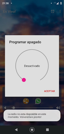 Android application Radio Fe y Esperanza screenshort
