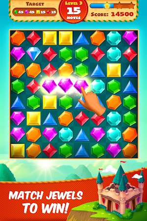 Game screenshot 宝石帝国：無料３つの宝石マッチゲーム mod apk