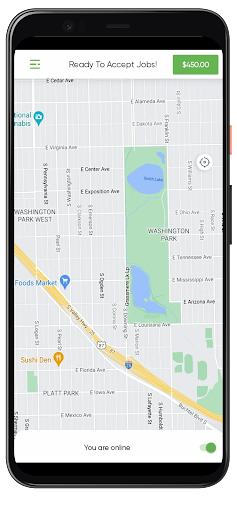 Android application Tipsy Ryde Driver screenshort
