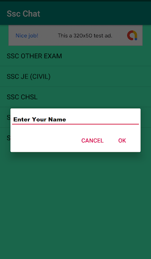 ssc chat Screen 2