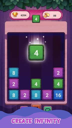 Android application Merge Number Puzzle - 4Brain screenshort