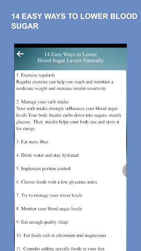 Blood Sugar Test Info