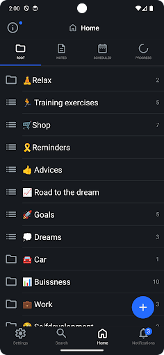 MyBrainOrder: To-Do & Notes Screen 2