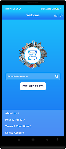 PARTS FINDER Screen 2