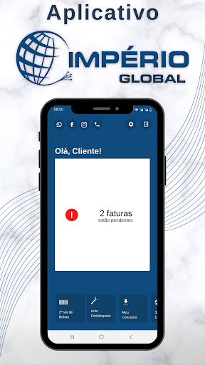 Android application Cliente Imperio Global screenshort