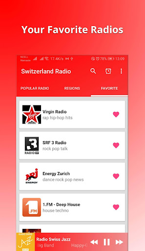 Switzerland Radio - Online FM Screen 3