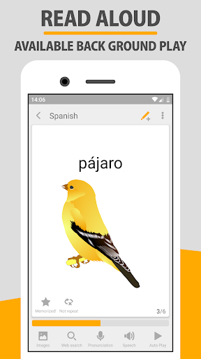 Android application dA Flashcards screenshort