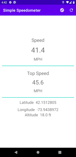 Simple Speedometer Screen 3