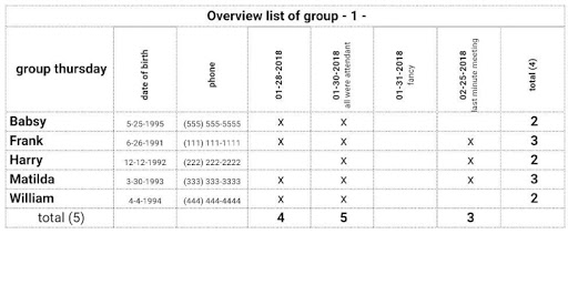 Attendance screenshot 6