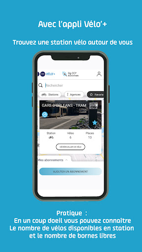 Android application Vélo+ TAO screenshort
