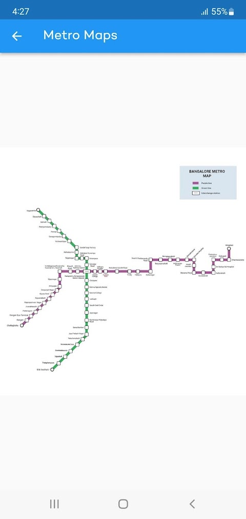 Bangalore Metro Route Map Fareのおすすめ画像4