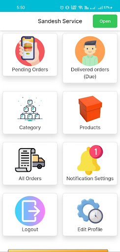 Sandesh Restaurant Partner Screen 2