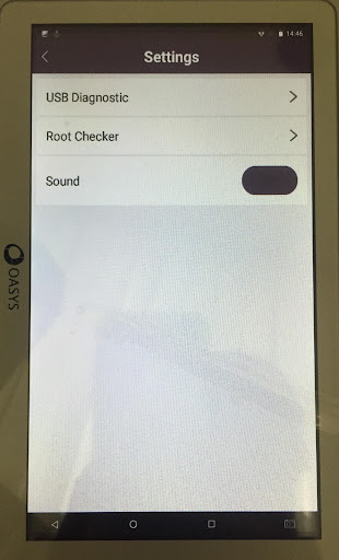 OASYS MFS100 RD Service Screen 3