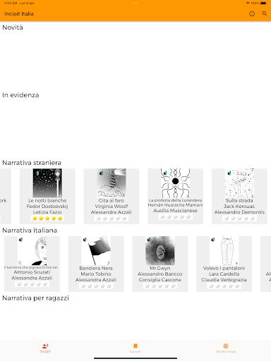 Android application Incipit italia screenshort